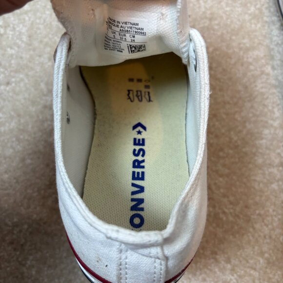 Converse Chuck Taylor All Star Sneaker W7652 Low Top Optical White Womens US 7 - Picture 9 of 11